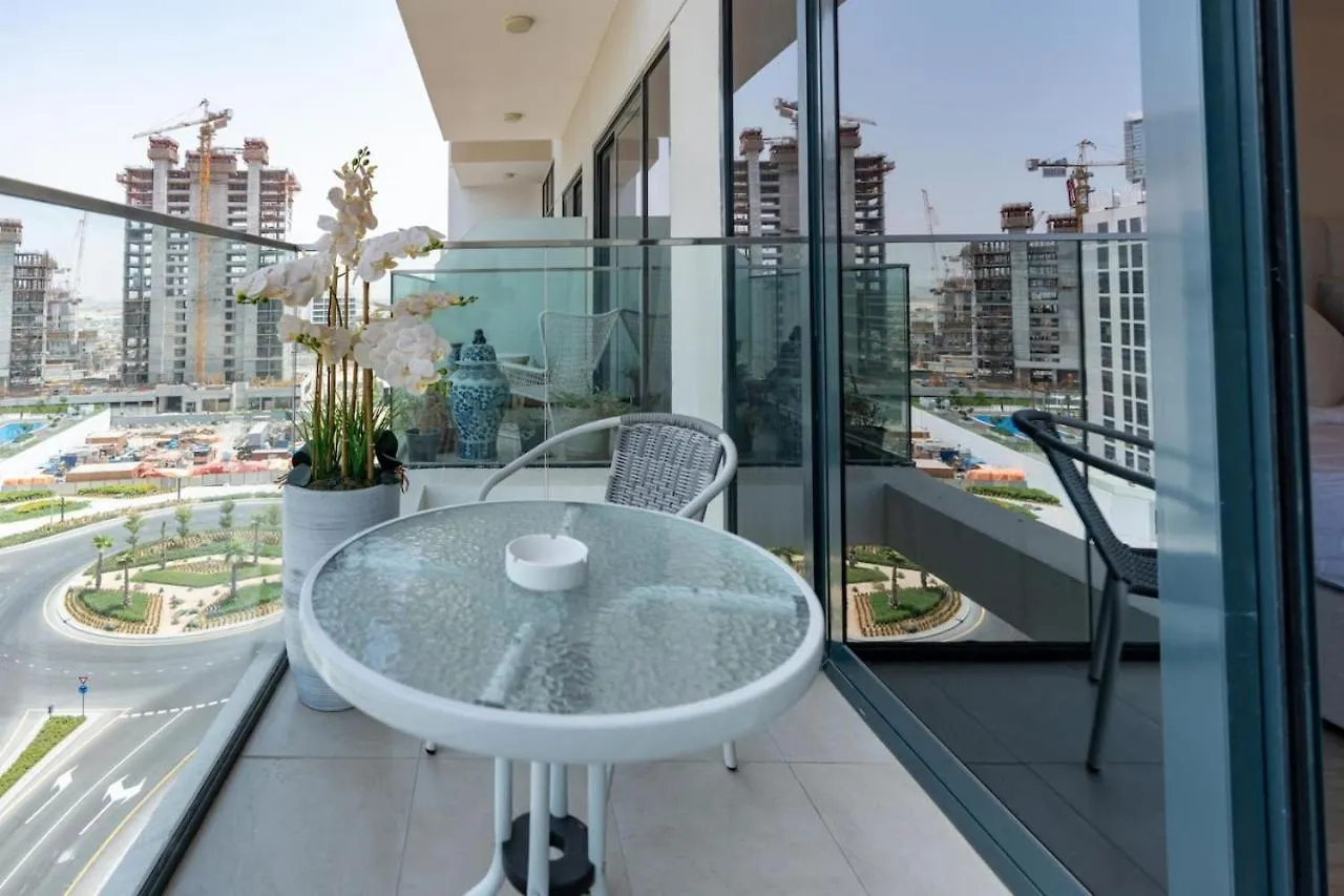 Lägenhet Elegant Studio At Azizi 46 In Central Meydan By Vibel Dubai Förenade Arabemiraten