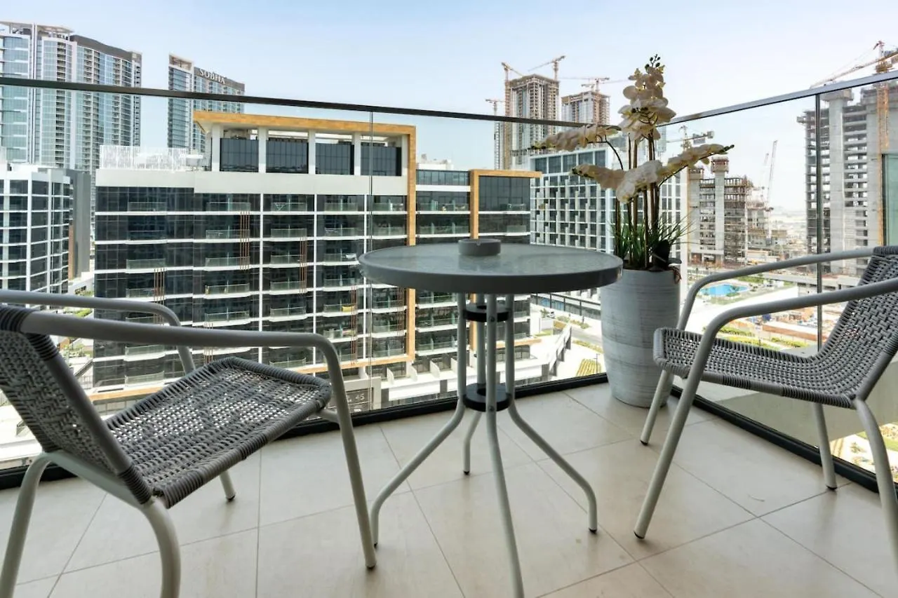 Elegant Studio At Azizi 46 In Central Meydan By Vibel Dubai Lägenhet